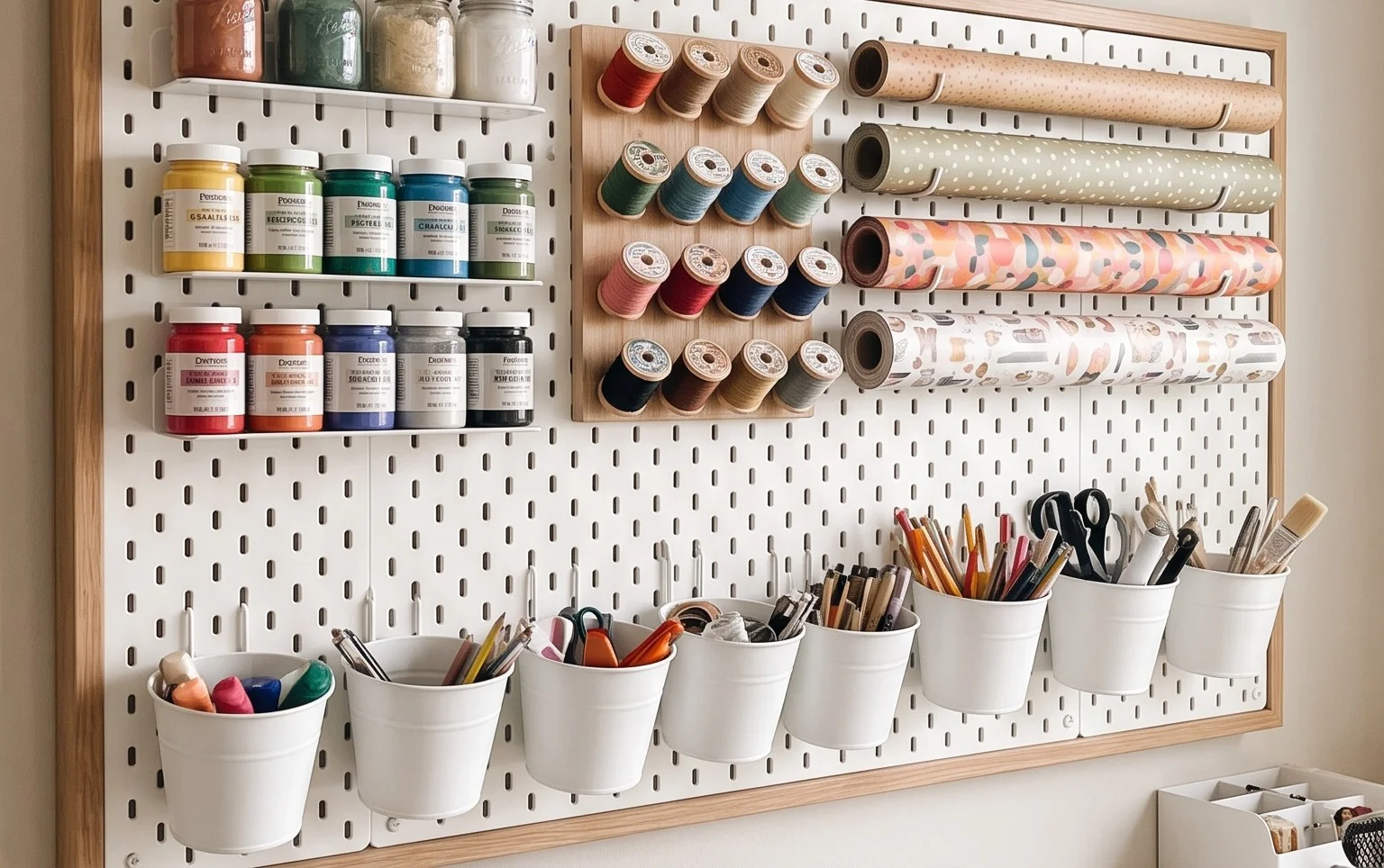 Extra Large Pegboard for Craft Room Organization