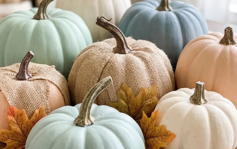 Cheap Fall Decor DIY Farmhouse Pumpkins- Dollar Tree Hack